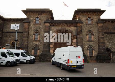 HM Prison Wandsworth, a category B men's prison in South West London, General View GV Stock Photo