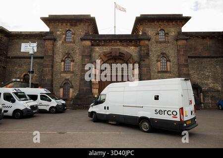 HM Prison Wandsworth, a category B men's prison in South West London, General View GV Stock Photo