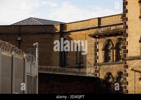 HM Prison Wandsworth, a category B men's prison in South West London, General View GV Stock Photo