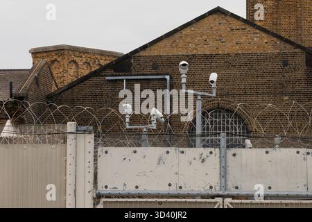 HM Prison Wandsworth, a category B men's prison in South West London, General View GV Stock Photo