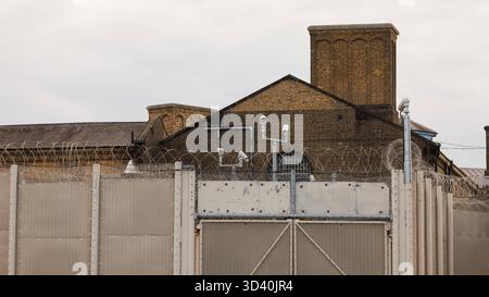 HM Prison Wandsworth, a category B men's prison in South West London, General View GV Stock Photo