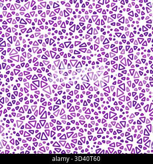 Abstract background with mosaic triangle shapes. Tiny triangles. Monotone style. Rounded triangles outlined. Repeatable pattern. Vibrant harmony. Stock Vector