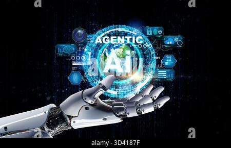 ai robot concept Stock Photo