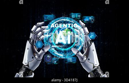 ai robot concept Stock Photo