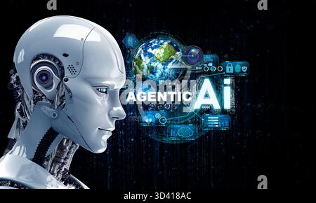 ai robot concept Stock Photo