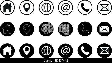 Web icon set. Website set icon vector. for computer and mobile. Stock Vector