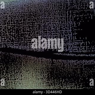 Background texture bright dots on dark. points on the canvas. Stock Photo