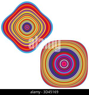 Abstract spiral shapes. Colorful modern pattern. Creative vector illustration. Abstract artistic design. EPS 10. Stock Vector