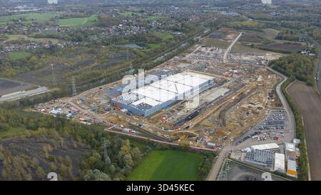 New data center for Cloud services and AI infrastructure in Farciennes, Belgium. Stock Photo