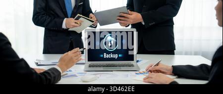 Backup Storage Data Internet Technology Business concept. Database storage cloud technology file data transfer sharing, cyber, big data information Stock Photo