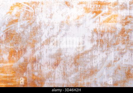 Rust dirty metal wall or plate is used as old metal background texture. Stock Photo