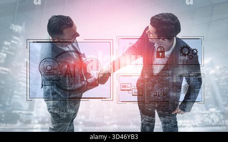 AI system integration improves artificial intelligence platform. AI system integration enhances automation, secures data, supports cloud, and AI Stock Photo