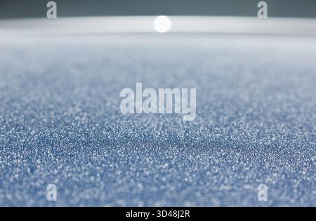 Dark blue surface with a white gleam in the corner Stock Photo