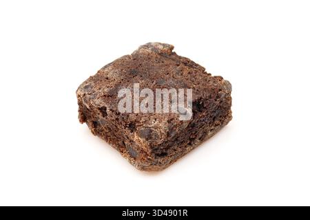 organic protein square shaped bite snack isolated on white background. dry energy bar Stock Photo