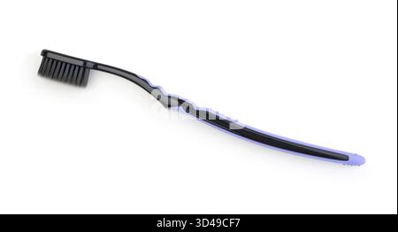 New modern toothbrush isolated on white. Stock Photo