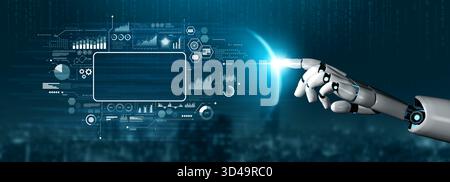 AI powers data analytics with predictive insights, smart dashboards, and real-time modeling for strategic decision-making. Artificial intelligence Stock Photo