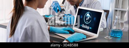 Backup Storage Data Internet Technology Business concept. Database storage cloud technology file data transfer sharing, cyber, big data information Stock Photo