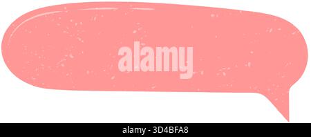 Pink Grunge Fluid Speech Bubble Stock Vector