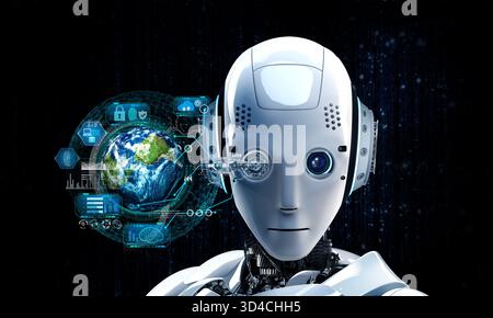 ai robot concept Stock Photo