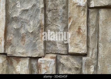 Decorative artificial stone wall texture. High quality photo Stock Photo