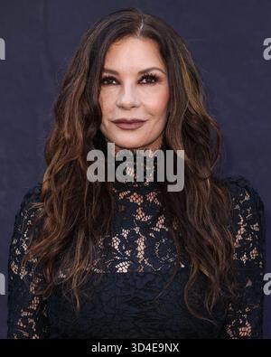 HOLLYWOOD, LOS ANGELES, CALIFORNIA, USA - NOVEMBER 09: Welsh actress Catherine Zeta-Jones arrives at the Netflix FYSEE: The Fall Edit - 'Wednesday' Season 2 FYC (For Your Consideration) Event held at the Netflix Tudum Theater on ...
