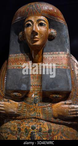 Cairo, Egypt, Africa sarcophagus at the Egyptian museum , 1914 - Egypt ...
