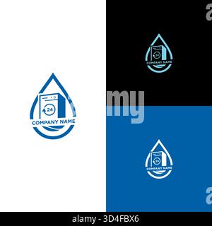 24-hour washing machine Stock Vector