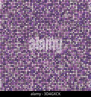 Seamless geometric pattern featuring gradient circles in multiple colors, including mauve, plum, lavender, dusty rose, and fuchsia. Stock Vector