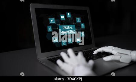 AI enhances marketing by analyzing trends, automating campaigns, and optimizing engagement for improved customer insight and revenue growth. Parse Stock Photo