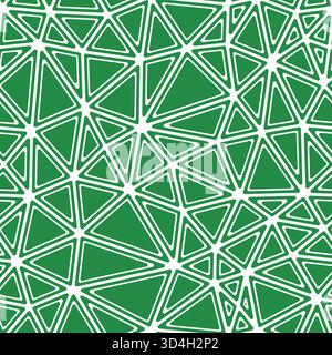 Geometric pattern. Rounded solid shapes in frames. Medium triangles size. Solid Color style. Repeatable pattern. Awesome vector tiles. Stock Vector