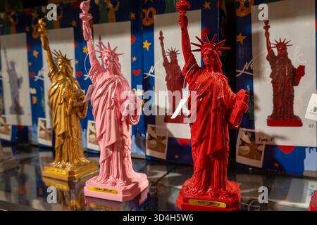 Macy's holiday decorations are always a popular tourist stop in Herald Square, New York City, USA  2025 Stock Photo