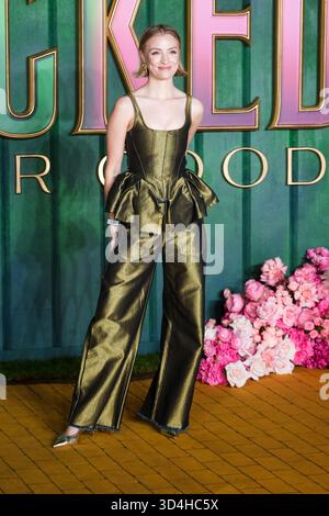 Hayley Morris at the European premiere of the film 'Wicked: For Good