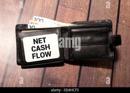 Net Cash Flow is shown using a text Stock Photo
