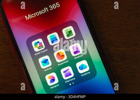 Microsoft 365 apps, including M365 Copilot, Word, Excel, Teams, Outlook ...