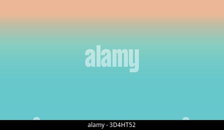Horizontal teal orange gradient background. Abstract texture featuring color transition from blue to orange hues Stock Vector
