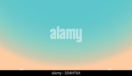 Abstract background with gradient of teal to orange colors. Smooth, round texture with blurred pastel colors Stock Vector