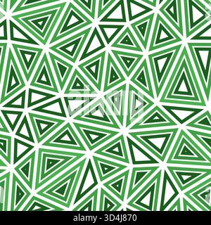 Tileable abstract background. Large triangle size. Multiple repeated inner triangles. Single color tone style. Repeatable pattern. Stock Vector