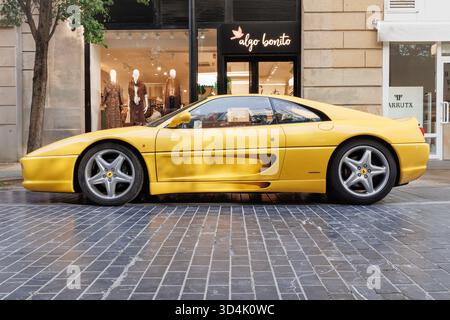 San Sebastian, Spain-September 20, 2025: Ferrari F355 Berlinetta (Type F129) Stock Photo