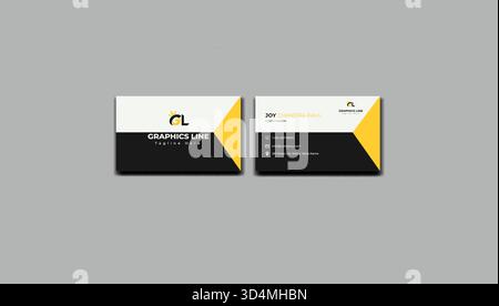Corporate business card. Business card design template, Clean professional business card template, visiting card, business card template. Stock Vector