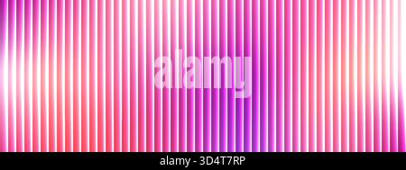 Ribbed glass gradient texture. Vertical translucent stripes in magenta, violet and coral tones. Modern fractal glass effect Stock Vector