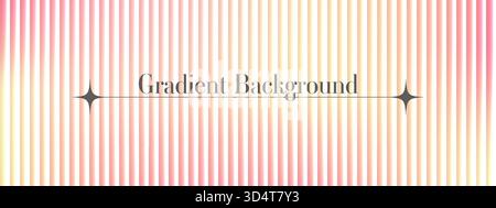 Abstract ribbed glass stripe background with soft gradient. Stock Vector