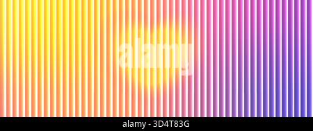 Summer gradient with ribbed glass vertical stripes and vibrant fractal glow. Abstract pastel bg. Stock Vector