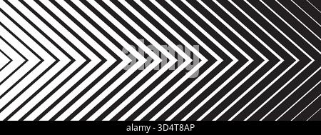 Chevron stripe transition pattern. Abstract geometric bg with arrow shapes Stock Vector
