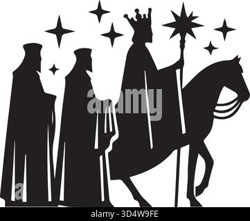 Design reyes magos Christmas Vector Image Stock Vector