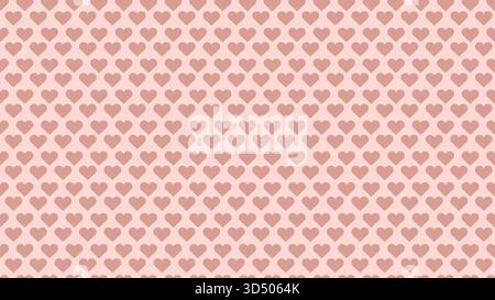 A vector seamless pattern with hearts. Pink hearts background. Stock Vector