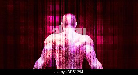 Virtual Identity In Technology Network Web Framework Concept Stock Photo