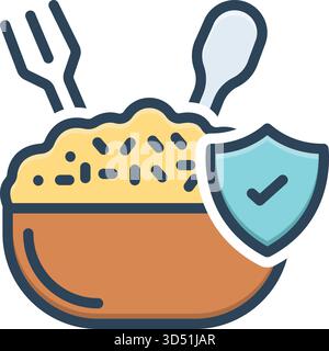 Icon for safety measures, safety Stock Vector