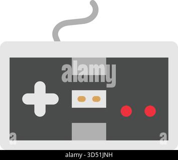 NES Controller icon vector image. Suitable for mobile apps, web apps and print media. Stock Vector