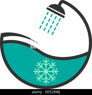 Bathtub logo icon design illustration Stock Vector