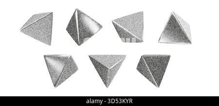 contemporary ornamental pieces focusing on clean lines with intricately textured silver and beads Stock Vector